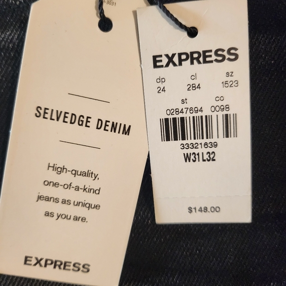 Express Black Slim Straight Jeans - Picture 5 of 7